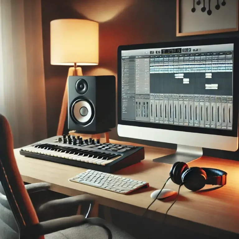 Moderne Home Studio Ordinateur Affichant Une Interface De Logiciel Mao Bureau Maoenligne (1)