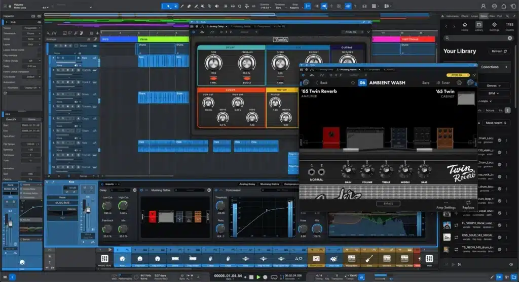 Interface principale de Fender Studio Pro